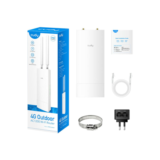 Router CUDY LT500 Outdoor_EU 1x LAN/WAN SIM 4G LTE Wi-Fi5 MESH zewnętrzny